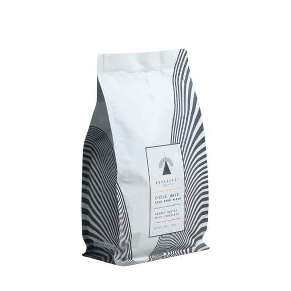 Chill Wave Cold Brew Blend - Roasted by Broadcast Coffee Roasters - Whole Bean Coffee - 12oz Bag