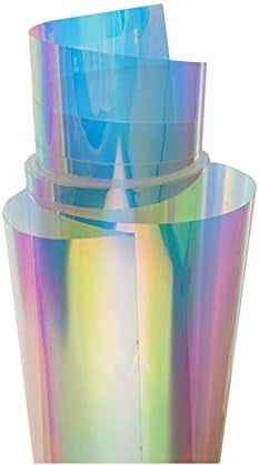 Chill Window Film Chameleon Color Rainbow Effect Window Glass Tint Self Adhesive Decorative Tint for Residential & Buildings Glass 54" X98FT roll