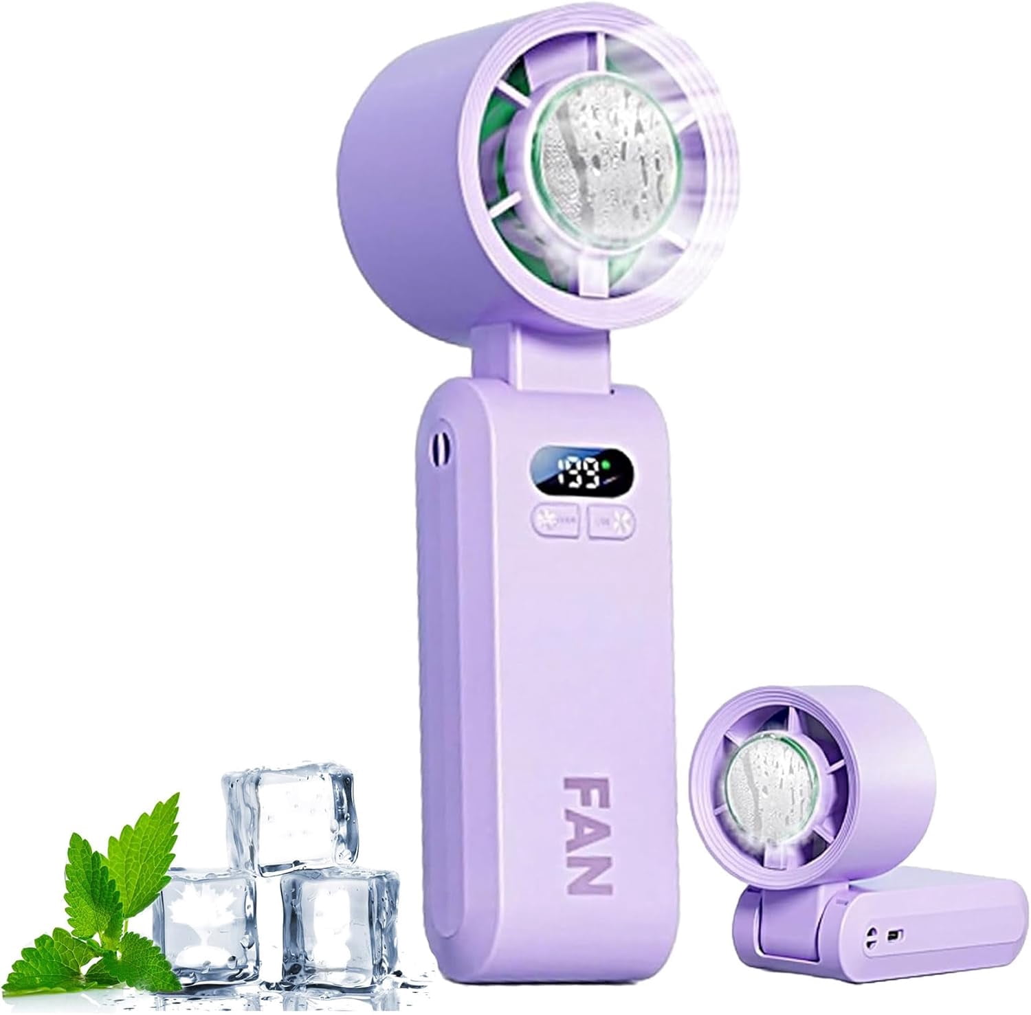 Chill breeze Portable Turbo Fan, 2026 New Personal Handheld Cooling Fan ...