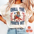 thumbnail image 1 of Chill the Fourth Out T-shirt, Retro 4th of july Shirt, America Shirt, Independence day Shirt, Fourth of july TH260579, 1 of 5