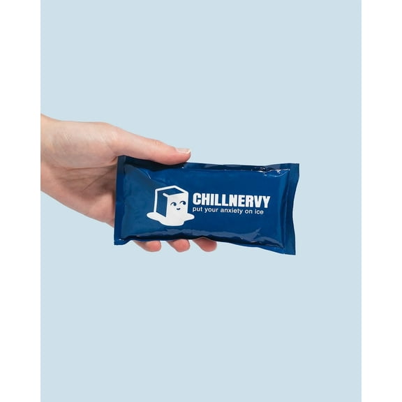 ChillNervy Instant Ice Pack for Panic & Anxiety Relief - Discreet, Portable, Cell Phone-Sized Cooling Pack for Stress & Panic Attacks - Ideal for Adults & Kids, Travel-Friendly & Gender-Neutral