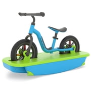 Chillafish Buzzi & Rocki, 2-in-1 Ride-On Toy, Rocker Base + 10 No-Pedal Balance Bike, Stable Learn-to-Balance Set, Ages 1,5-4 Years, Blue-Green