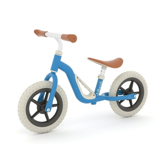 Chillafish Charlie lightweight toddler balance bike with carry handle, adjustable seat and handlebar, puncture-proof 10-inch wheels, for kids 18-48 months, NAVY