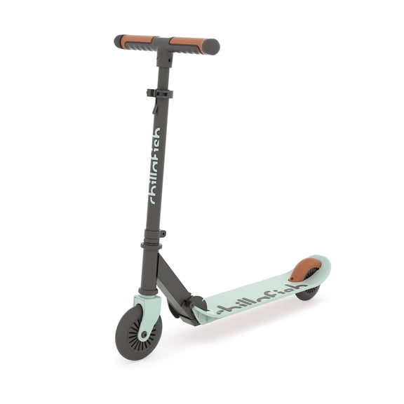 Chillafish Flexxi Mini Breeze Foldable 2-Wheeled Scooter for Kids Ages 5+ Light-Up Wheels, Integrated Brake, Compact & Adjustable