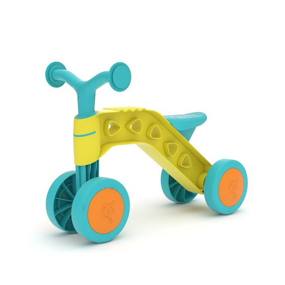 Chillafish Itsibitsi 4-Wheel Ride-On for Toddlers Aged 1-3, Yellow Blue Orange