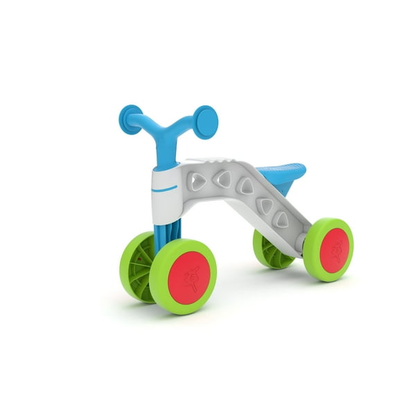 Chillafish Itsibitsi, stable 4-wheel first ride-on for kids 1-3 years, with steering limiter to prevent overturning, lightweight and easy to carry, blue