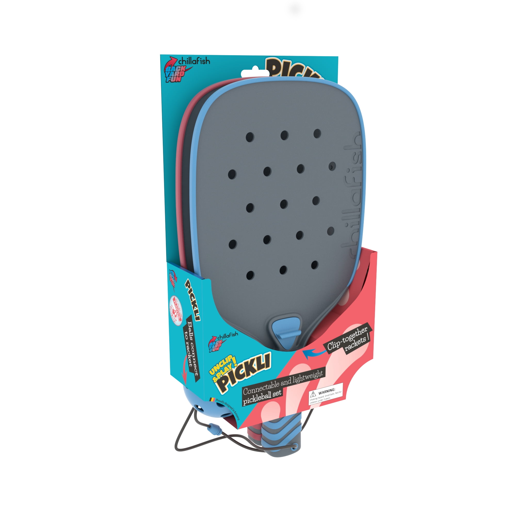 Chillafish Pickli - Connectable and Lightweight Beach-Ready Pickleball Set Ages 5+