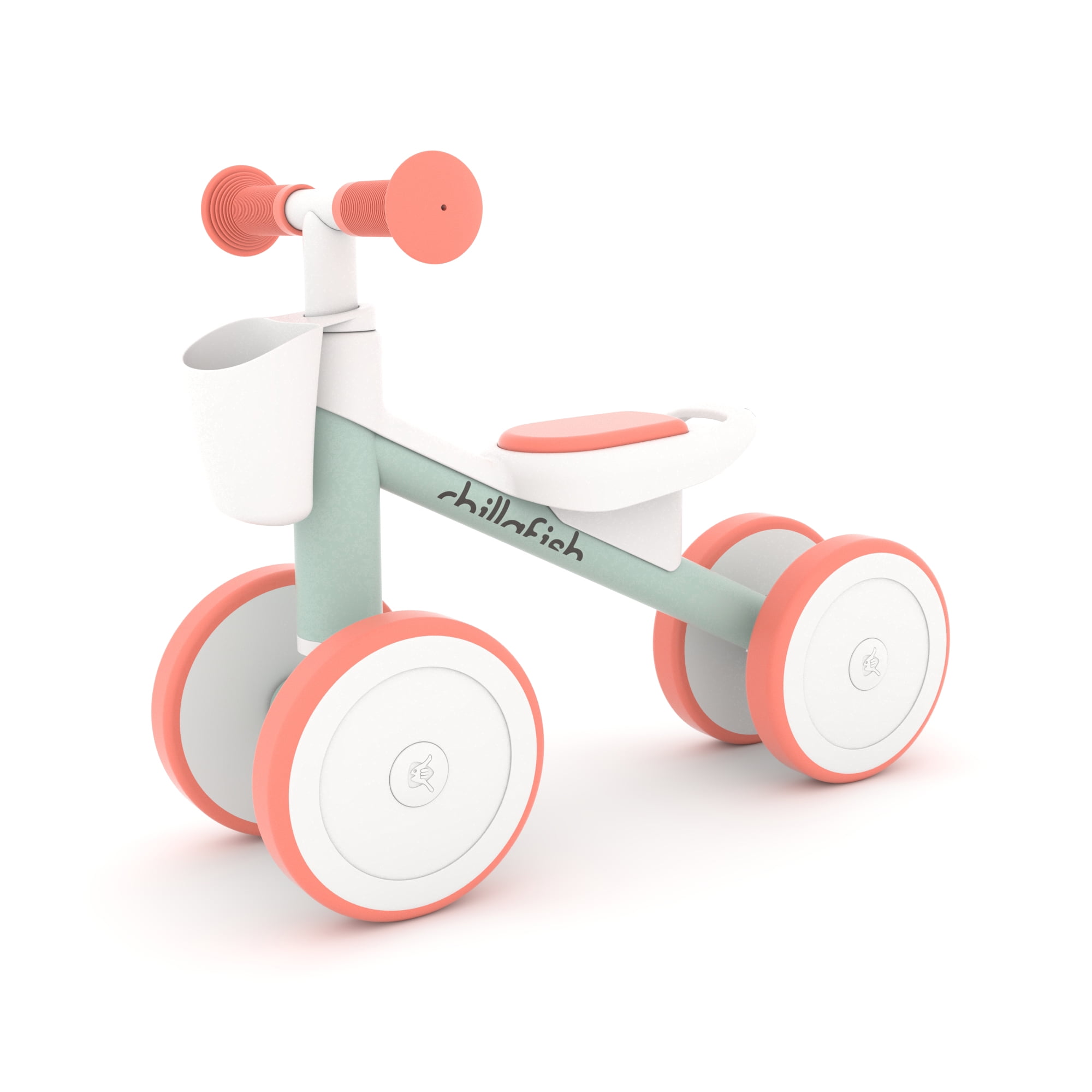Chillafish Quadi Racer Toddler Balance Bike Ride-On Toy, Stable 4