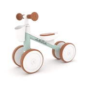 Chillafish Quadi Racer Toddler Balance Bike Ride-On Toy, Stable 4-Wheel No-Pedal Training Bike, Ages 1 3, Breeze