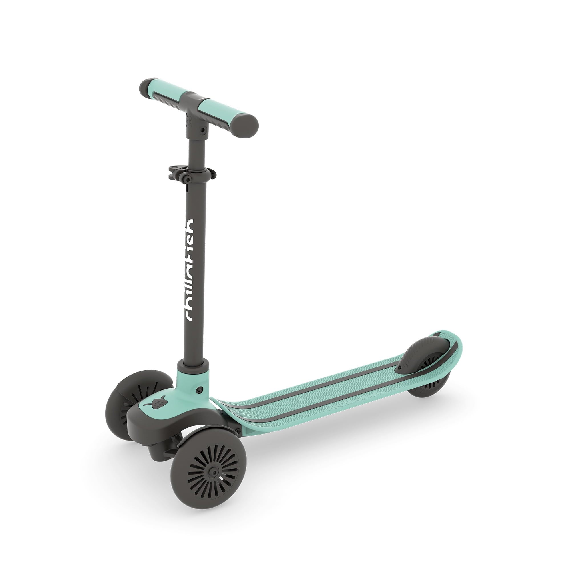 Chillafish Scotti 3-Wheel Lean-to-Steer Scooter for Kids Ages 3+, Adjustable Height, Lightweight Twintip Deck with Brake, Mint