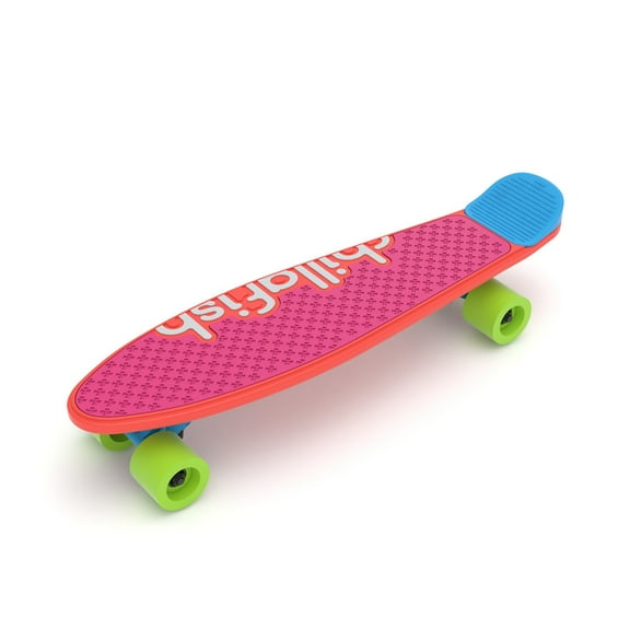 Chillafish Skatie, Customizable Training Beginner Skateboard, Multiple Deck & Fin Options, Red Mix