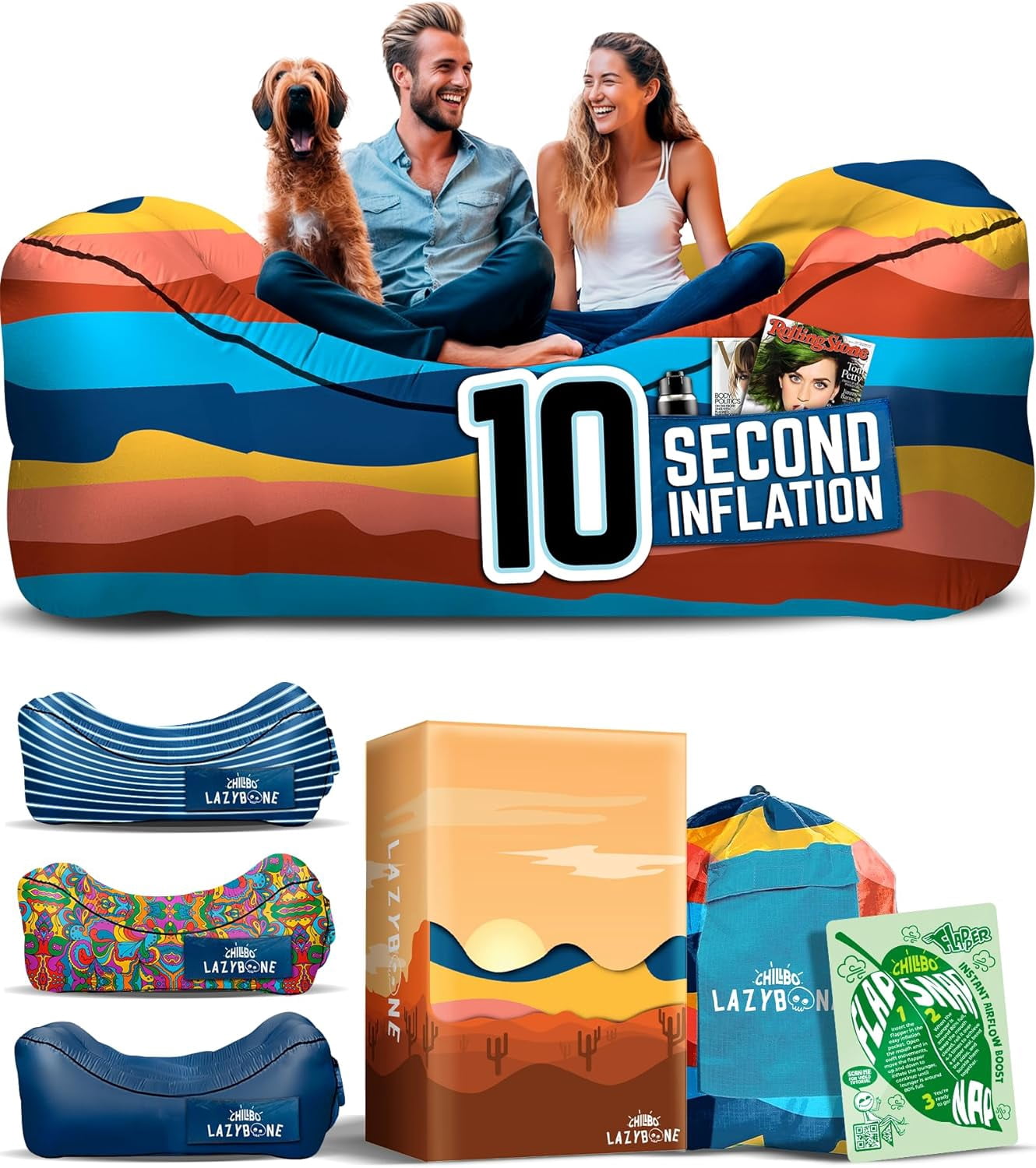 Camping Sofa Inflatable Inflatable Lounger Chillbo Lazybone Inflatable ...