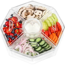 Salad Bar Containers For Fridge IVYHOME Chilled Condiment Server