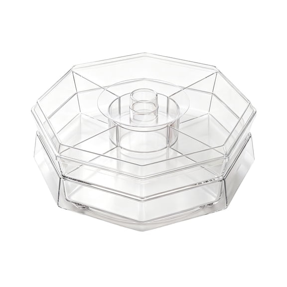 Chilled Condiment Server With Ice Tray Serving Platter For Parties Bar Condiment Pots Buffet Container