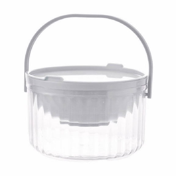 Chilled Serving Bowl 30oz Ice Bowl With Lid Cold Dip Salad Bar Container Tray For Pasta Dressing Fruit
