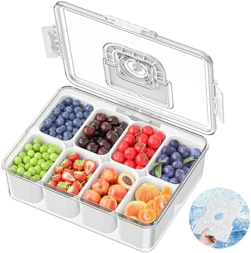 Chilled Snackle Box Container with Ice Pack, Charcoolerie Chilled ...