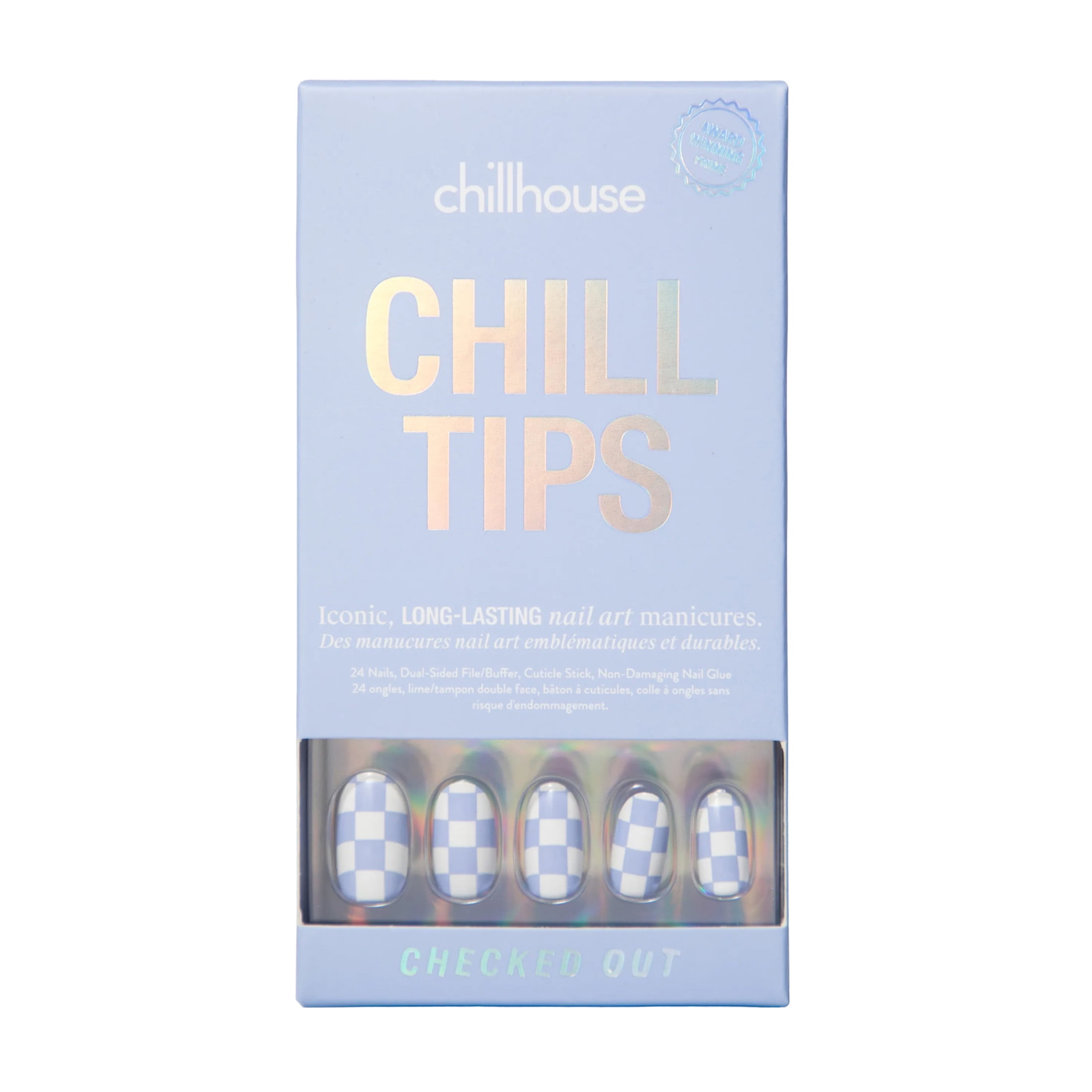 Chillhouse Chill Tips Press On Nail set - Checked Out