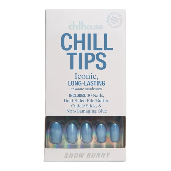 Chillhouse Chill Tips Press On Nails, Après All Day, Almond Style, 30 Count