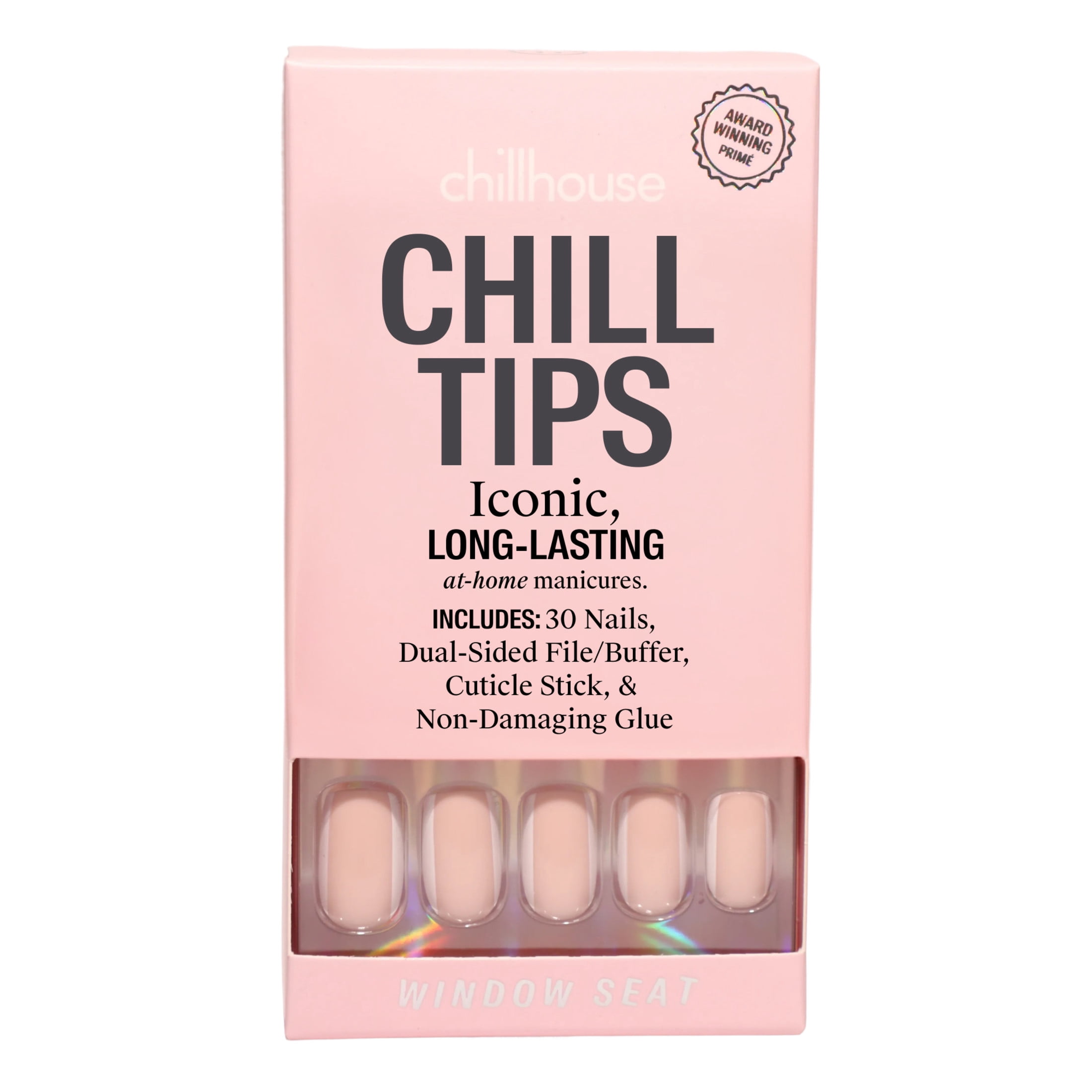 Chillhouse Chill Tips - Solids Press On Nails, Window Seat, Square ...