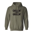 thumbnail image 1 of Chillin' And Grillin' Adult Hooded Sweatshirt, 1 of 3