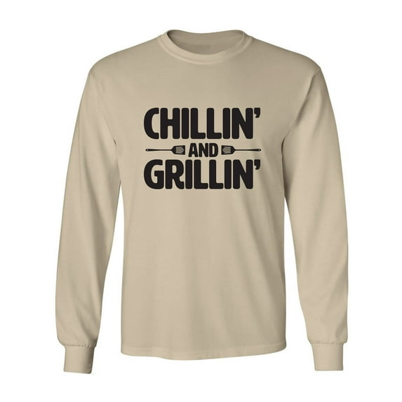 Chillin' And Grillin' Adult Long Sleeve T-shirt