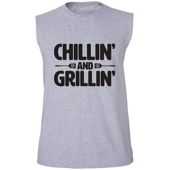 Chillin' And Grillin' Adult Sleeveless Tee