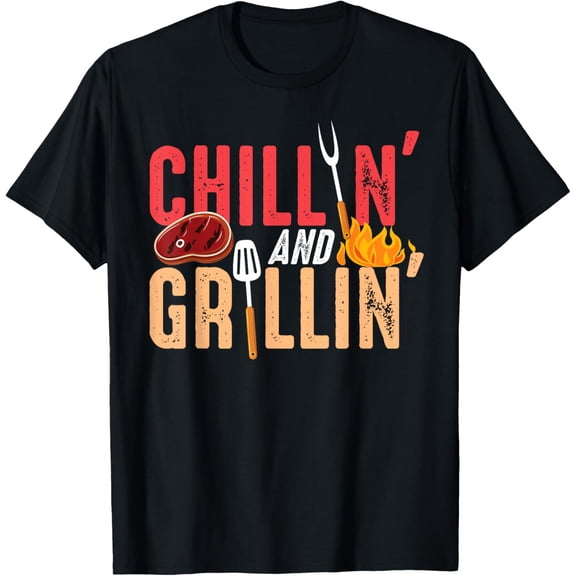 Chillin And Grillin Barbecue Party T-Shirt