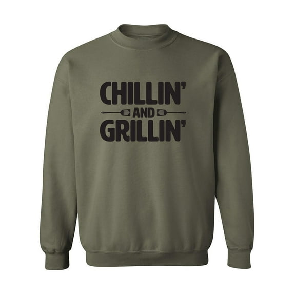 Chillin' And Grillin' Crewneck Sweatshirt