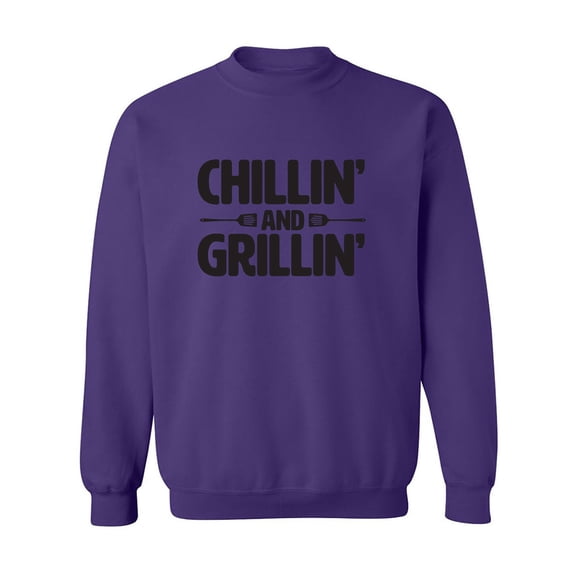 Chillin' And Grillin' Crewneck Sweatshirt