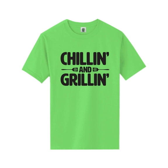 Chillin' And Grillin' Short Sleeve Neon T-Shirt