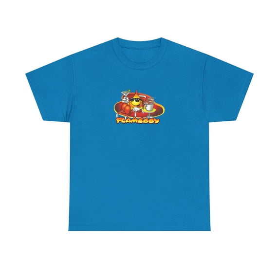 Chillin Flame Boy World Industries 2000s Skateboard Vintage Classic TShirt Print - Sapphire / 5XL
