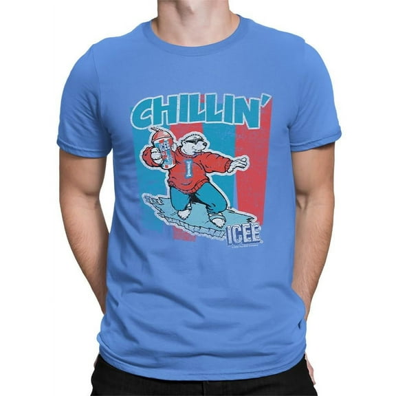 Chillin' ICEE Polar Bear Retro Graphic Men's T-shirt