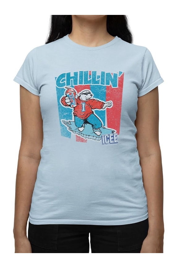 Chillin' ICEE Polar Bear Retro Graphic Women's T-shirt