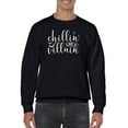 thumbnail image 1 of Chillin' Like A Villain Sweatshirt Men -Image by Shutterstock, Male 3X-Large, 1 of 4