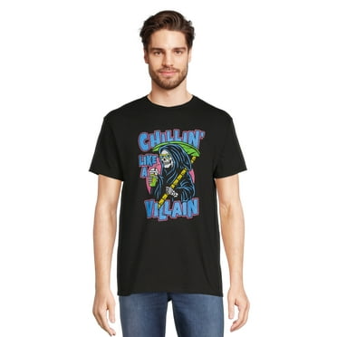 Chillin Reaper Men's Graphic Tee with Short Sleeves, Sizes S-3XL