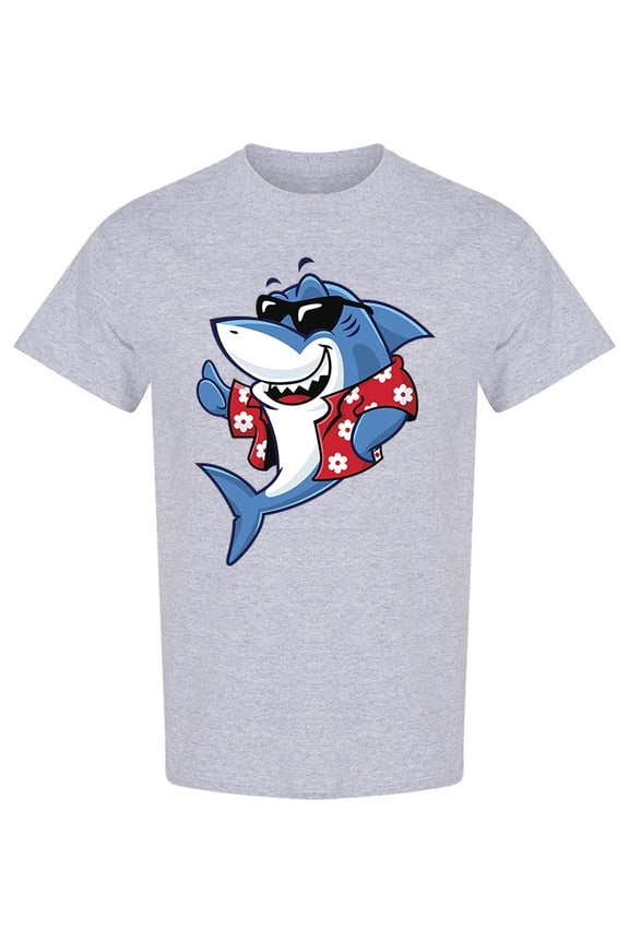 Chillin Shark T-Shirt Men -Image by Shutterstock, Male Medium