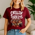 thumbnail image 1 of Chillin With My Turkeys Funny Thanksgiving Family,Thanksgiving Shirt,Turkey Tee, Holiday Gift, Happy Thanksgiving Tshirt, Turkey Day, Family Gobble ,Pumpkin Season, 1 of 5