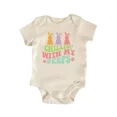 thumbnail image 1 of Chillin With My Peeps Easter Baby Boy Girl Clothes Bodysuit Cute Newborn Cute Baby Onesie, BABY BODYSUIT LAT 4424, 1 of 3