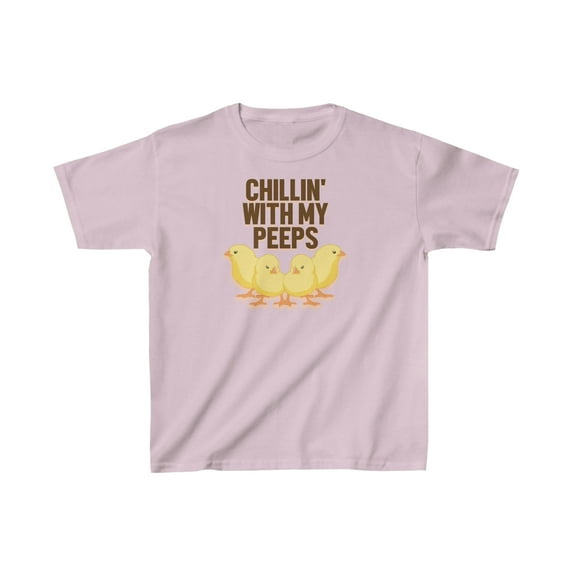 Chillin With My Peeps Easter Chick Cute Kids Holiday Tee Shirt