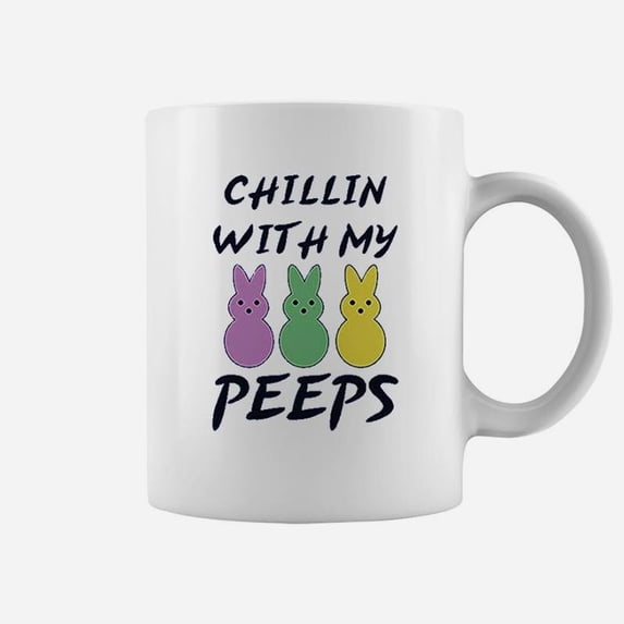 Chillin With My Peps Bunny Funny Easter Coffee Mug - Walmart.com