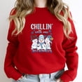 thumbnail image 1 of Chillin' With My Snowmies Funny Christmas Holiday Graphic SW8726 Unisex Sweatshirt, Up to Size 5XL, 1 of 2