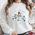 thumbnail image 1 of Chillin With My Snowmies Ugly Snowman Family Snowugly Sweatshirt, up to size 5XL, 1 of 2