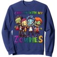Chillin' With My Zombies TShirt Funny Halloween Design for Spooky