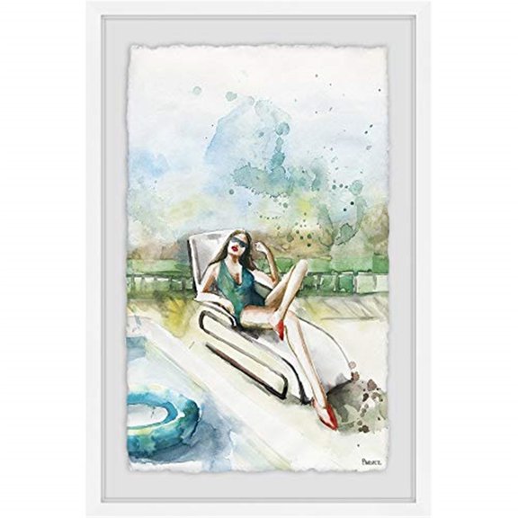 Chillin' and Sun Bathin' Framed Painting Print