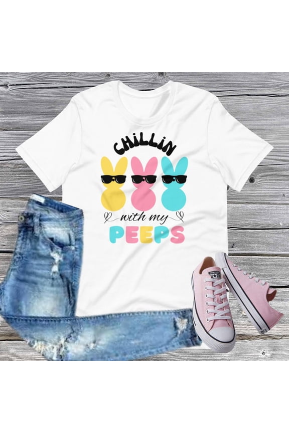 Chillin with my Peeps shirt, Teacher Peeps shirt, Teacher Shirt, Cute Peeps Shirt