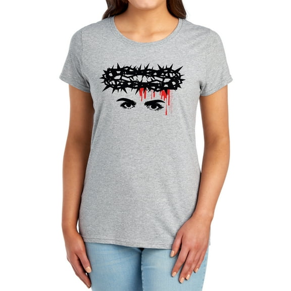 Chilling Adventures of Sabrina Crown of Thorns Women's T Shirt, Athletic Heather, Medium