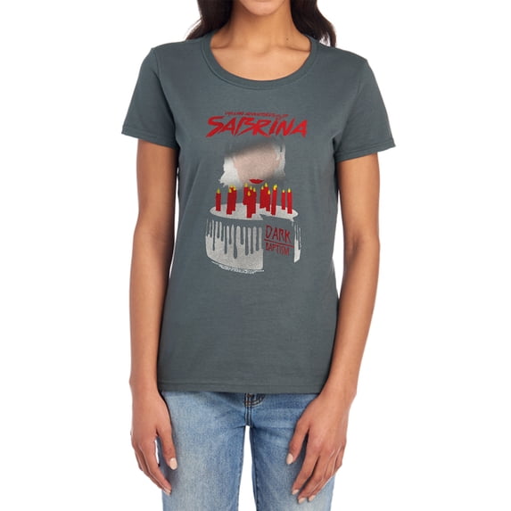 Chilling Adventures of Sabrina Dark Baptism Women's T Shirt, Charcoal, Small