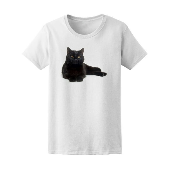 Chilling Black Cat T-Shirt Men -Image by Shutterstock, Male Medium