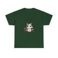 thumbnail image 1 of Chilling Relaxing Settled Kawaii Cute Kitty Unisex Heavy Cotton Tee, 1 of 12