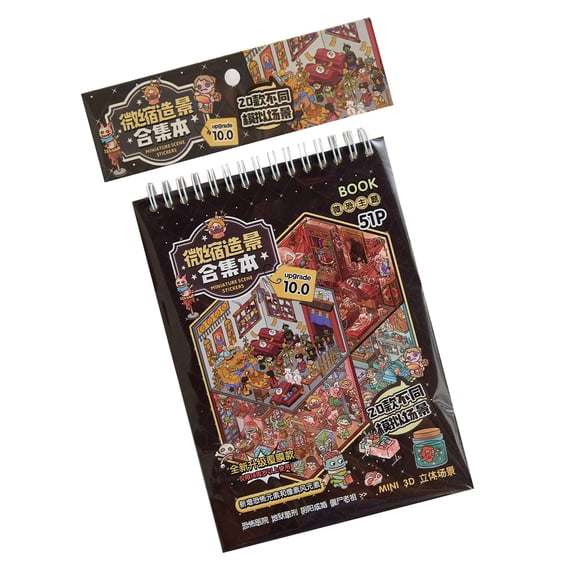 Chilling Textured Sticker Book Friendly Paper Crafts For Desk Decoration Childrens Room Wall Art Projects